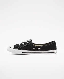 Converse Ballet Lace Chuck Taylor All Star Női Slip On Fekete/Fehér | TXMQBAH-HU